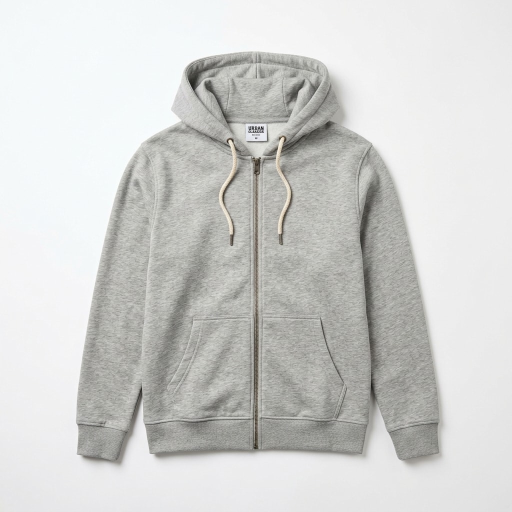 Men's Cotton Zip-Up Hoodie