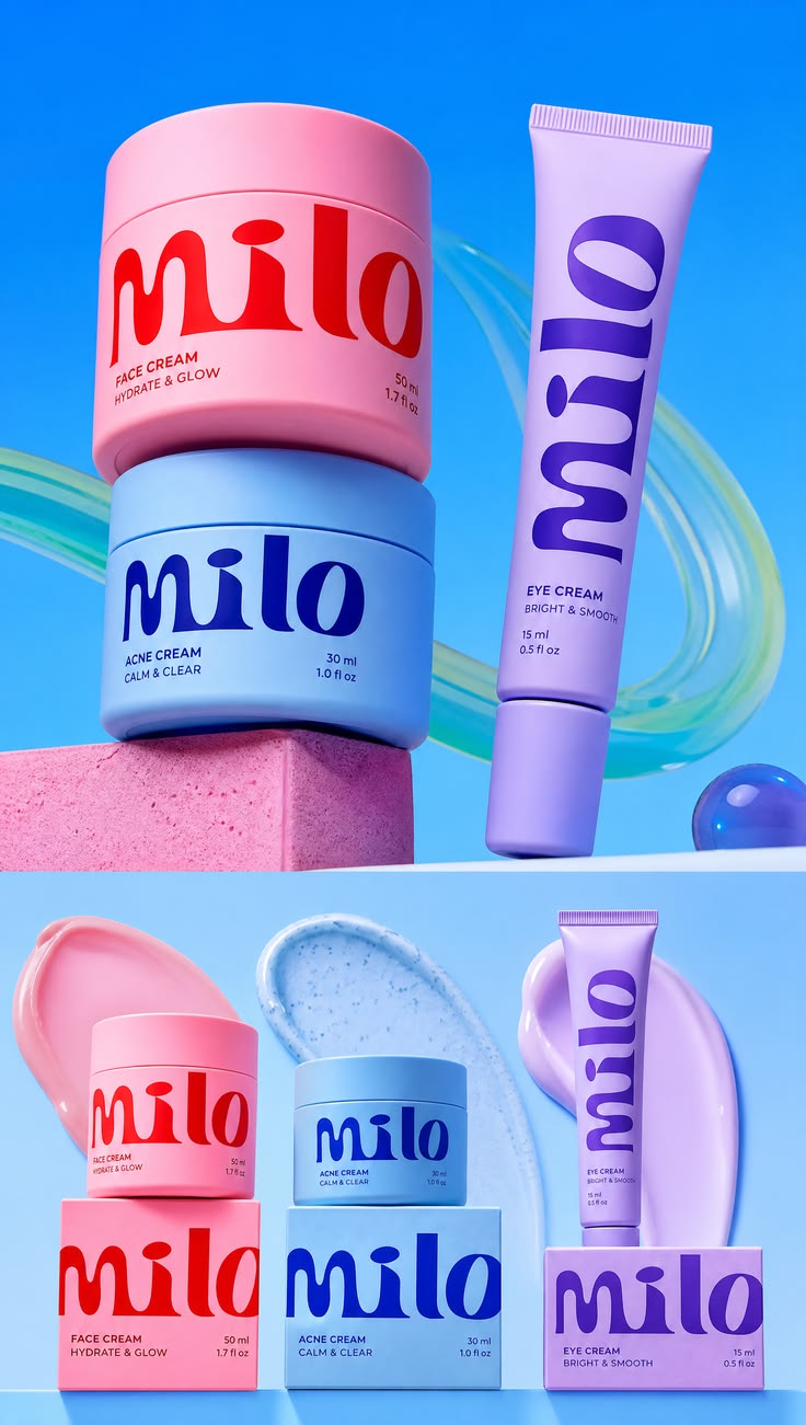 Minimalist Skincare Packaging Design | Custom Cosmetic Branding