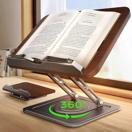 Ergonomic Aluminum Desk Book Stand